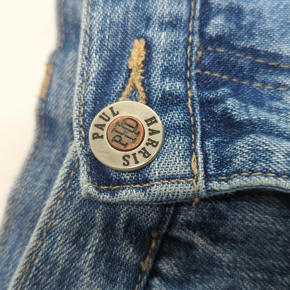 Paul Harris Blue Denim Carpenter Style Maxi Skirt Vintage Retro Y2K 12 - Picture 5 of 12